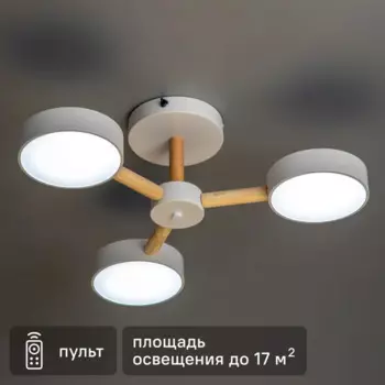 Люстра светодиодная «Scandia» 515894 с пультом управления 17 м регулируемый белый свет цвет белый