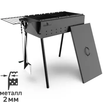 Мангал Praktika Black 86x33x60 см