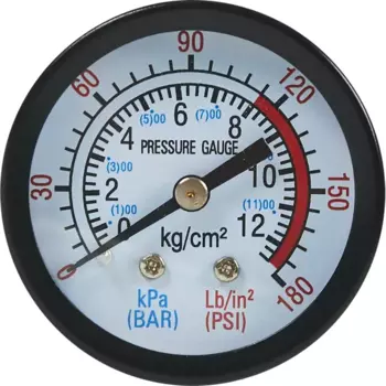 Манометр для компрессора Pegas Pneumatic 4802 12 бар 1/4 дюйма