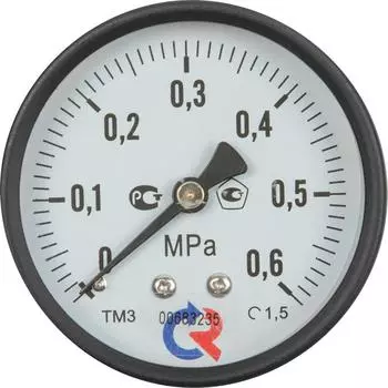 Манометр осевой Росма 6 бар 1/4" 63 мм