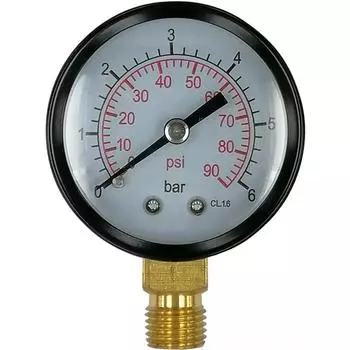 Манометр радиальный 6 бар 1/4"