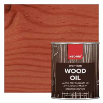Масло для садовой мебели Neomid красное дерево 0.75 л