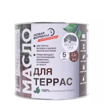 Масло для террас Mighty Oak цвет прозрачно-медовый 2.2 л