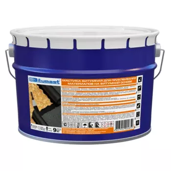 Мастика битумная Bitumast для приклеивания 9 кг