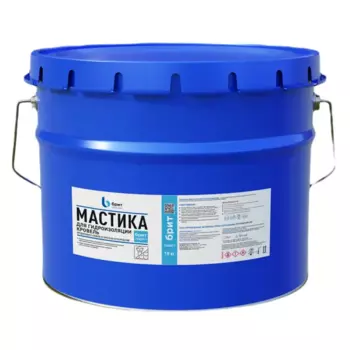 Мастика битумно-полимерная Брит Стандарт-Р для гидроизоляции кровли 10 кг