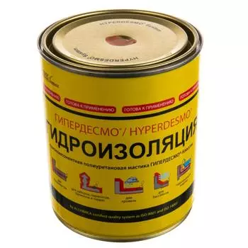 Мастика гидроизоляционная полиуретановая Alchimica Гипердесмо Классик 1 кг красный