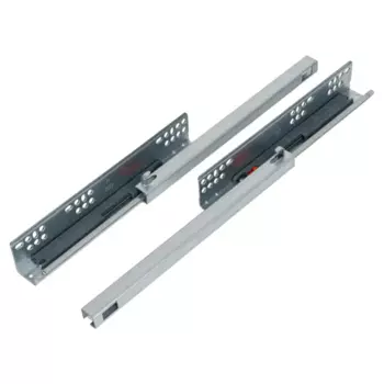 Мебельные направляющие 300 мм сталь цвет серебро