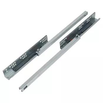 Мебельные направляющие 400 мм сталь цвет серебро