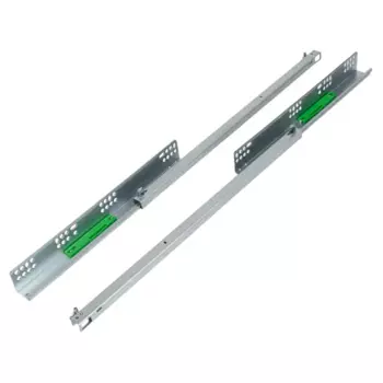 Мебельные направляющие 500 мм сталь цвет серебро