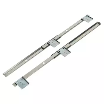Мебельные направляющие для клавиатуры 350 мм сталь цвет серебро