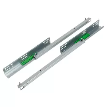 Мебельные направляющие скрытого монтажа 400 мм сталь цвет серебро