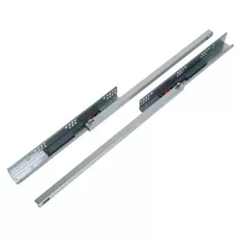 Мебельные направляющие скрытого монтажа 500 мм сталь цвет серебро