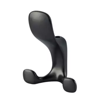 Мебельный крючок N00-N00-MB 10 см ЦАМ черный