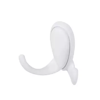 Мебельный крючок N00-N00-MW 13 см ЦАМ белый