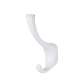 Мебельный крючок N00-N00-MW 18 см ЦАМ белый
