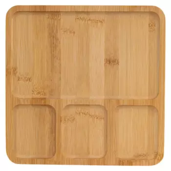 Менажница 4 отсека Vidage 21833 SQ бамбук цвет бежевый