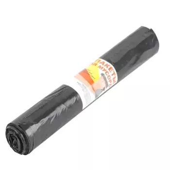 Мешки для строительного мусора 120 л 4x29 см полиэтилен 25 мкм черный 10 шт.