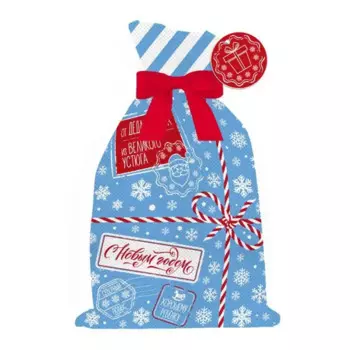 Мешочек с лентой подарочный 40x56 см цвет разноцветный