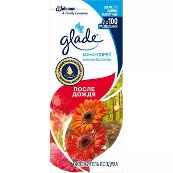 Мини-спрей Glade «После дождя» сменный блок