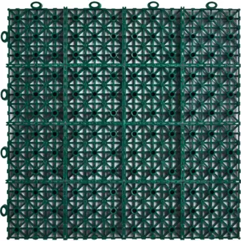 Модульное покрытие Pol Plast 30x30x1.1 см 9 шт 0.81 м цвет зеленый