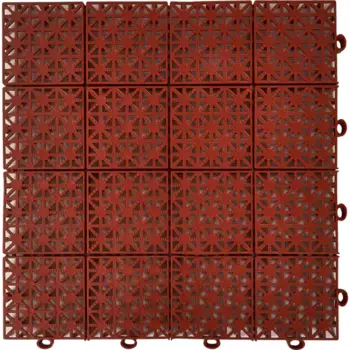 Модульное покрытие Pol Plast 30x30x1.1 см 9 шт 0.81 м цвет коричневый