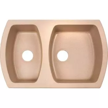 Мойка DELINIA 77x49x18.6 см, кварц, цвет бежевый
