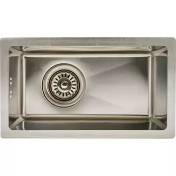 Мойка для кухни врезная Delinia 23x40 см глубина чаши 18 см нержавеющая сталь цвет сатин
