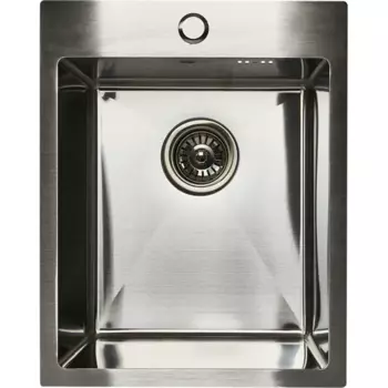 Мойка для кухни врезная Delinia 40x50 см глубина чаши 20 см нержавеющая сталь цвет серебро