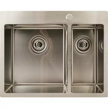 Мойка для кухни врезная Delinia 60x48 см глубина чаши 20 см нержавеющая сталь цвет сатин
