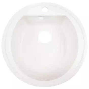 Мойка для кухни врезная Granfest Rondo GF-R 50x50 см глубина чаши 19 см мрамор цвет белый