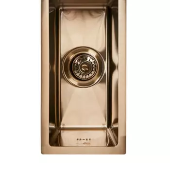 Мойка для кухни врезная М7G Delinia 20x40 см глубина чаши 17 см нержавеющая сталь цвет золото