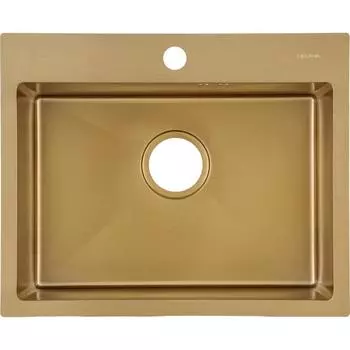 Мойка MLN5343 53x43x21 см, матовый, нержавеющая сталь, цвет золотой