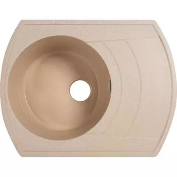 Мойка Rondo 64,5x49 глубина 20 см, мрамор, цвет бежевый