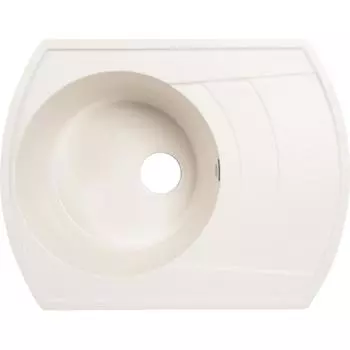 Мойка Rondo 64,5x49 см глубина 20 см, мрамор, цвет белый