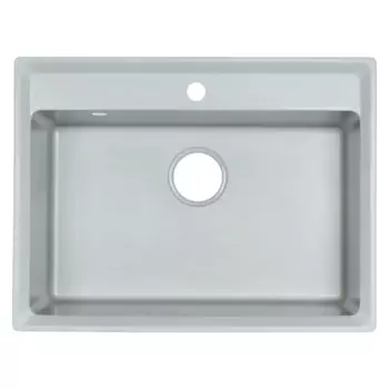 Мойка врезная Granfest Level 50x66 см глубина чаши 20 см мраморная крошка цвет серебро