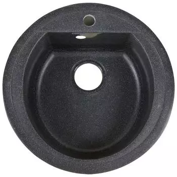 Мойка для кухни врезная Granfest Rondo GF-R 50x50 см глубина чаши 19 см мрамор цвет чёрный
