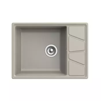 Мойка врезная Granfest VertexGF-V-680L 68х50 см, глубина 20 см, мрамор, цвет топаз