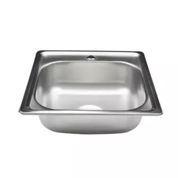 Мойка врезная Kromrus 48x48 см глубина чаши 16 см нержавеющая сталь цвет хром