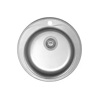 Мойка врезная Matteo Perla, D51 см, нержавеющая сталь