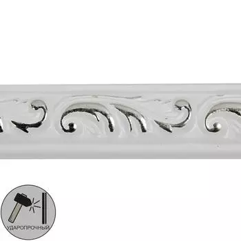 Молдинг настенный полистирол Decomaster 130-60 белый 1х1.5х200 см