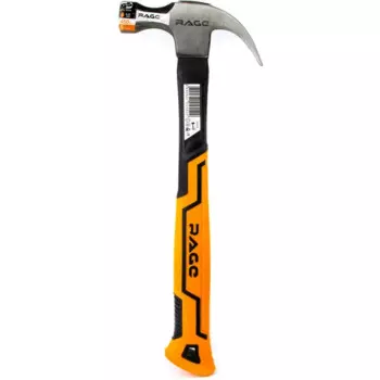 Молоток-гвоздодер Rage фиберглассовая ручка 450 г