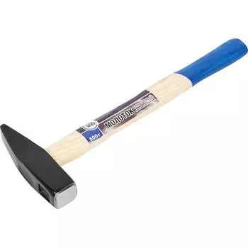 Молоток кованый, 500 г, деревянная рукоятка