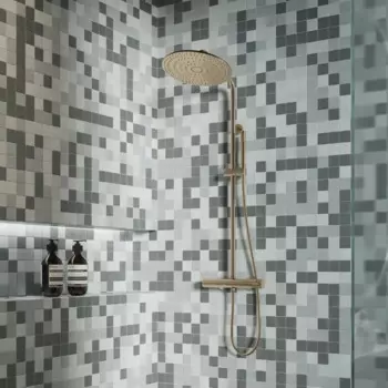 Мозаика керамическая Kreaforta серый микс 300x300x6 мм