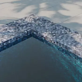 Мозаика Steel Black стекломасса 31.1x4.9 см цвет черный