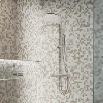 Мозаика стеклянная Kreaforta бежевая 300x300x4 мм