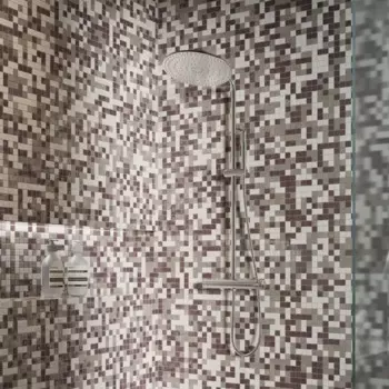 Мозаика стеклянная Kreaforta бежевый микс 300x300x4 мм