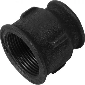 Муфта 1 1/4"х1" мм ковкий чугун цвет чёрный