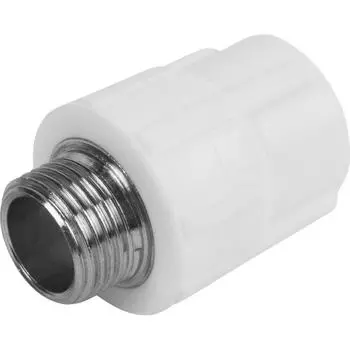Муфта комбинированная Политэк 1/2"x20 мм НР полипропилен