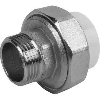 Муфта разъемная Политэк 3/4"x25 мм НР полипропилен