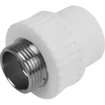 Муфта комбинированная Политэк 1"x32 мм НР полипропилен